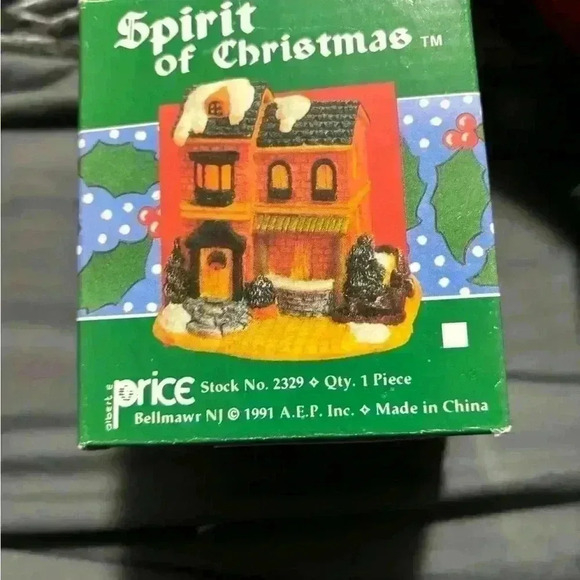 1991 VINTAGE ALBERT E PRICE SPIRIT OF AMERICA VICTORIAN CHRISTMAS HOUSE - Picture 7 of 9